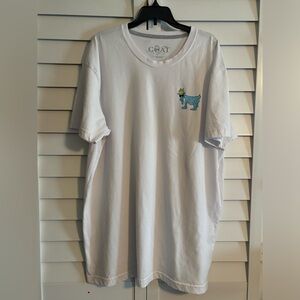 Goat USA Short Sleeve Tee‎ Shirt Logo White Men's XL Back To School Gym Party